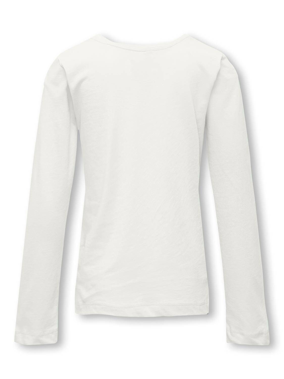 ONLY T-shirts Regular Fit Col rond -Cloud Dancer - 15299770
