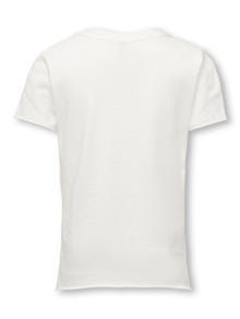 ONLY Slim Fit Rundhals T-Shirt -Cloud Dancer - 15299802