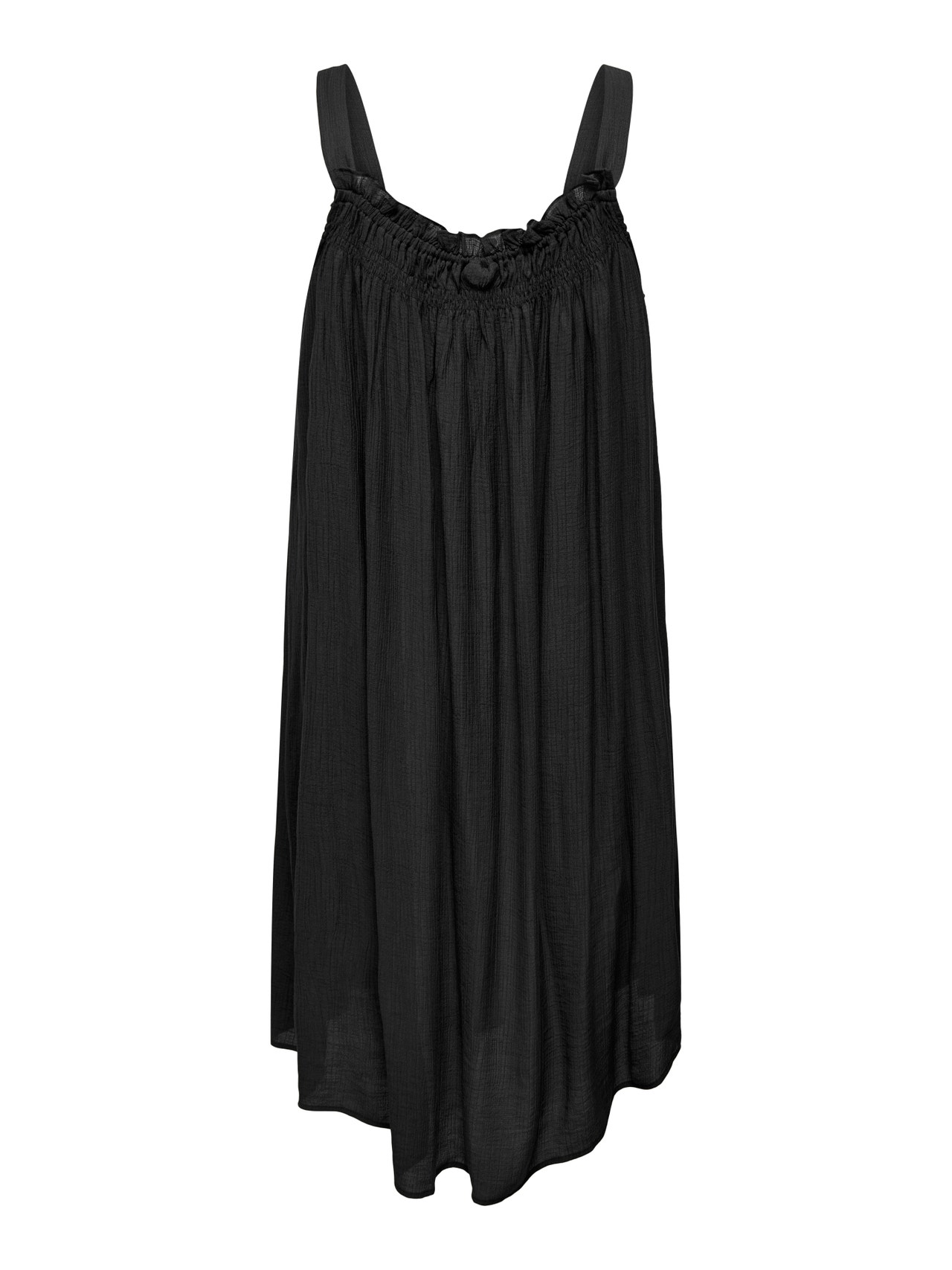 ONLY Normal passform Fyrkantig hals Lång klänning -Black - 15299806