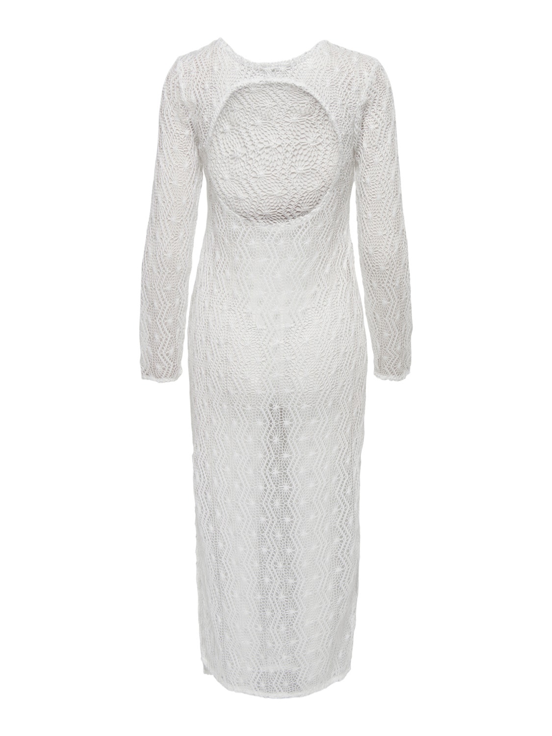 ONLY Regular fit O-hals Lange jurk -Antique White - 15299888