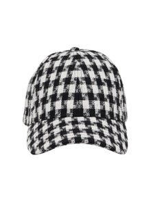 ONLY Checked cap -Black - 15299932