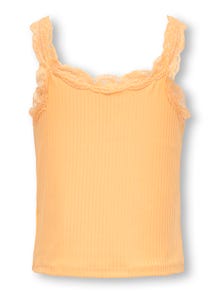 ONLY Camisetas de tirantes Corte regular Cuello redondo -Orange Chiffon - 15300004