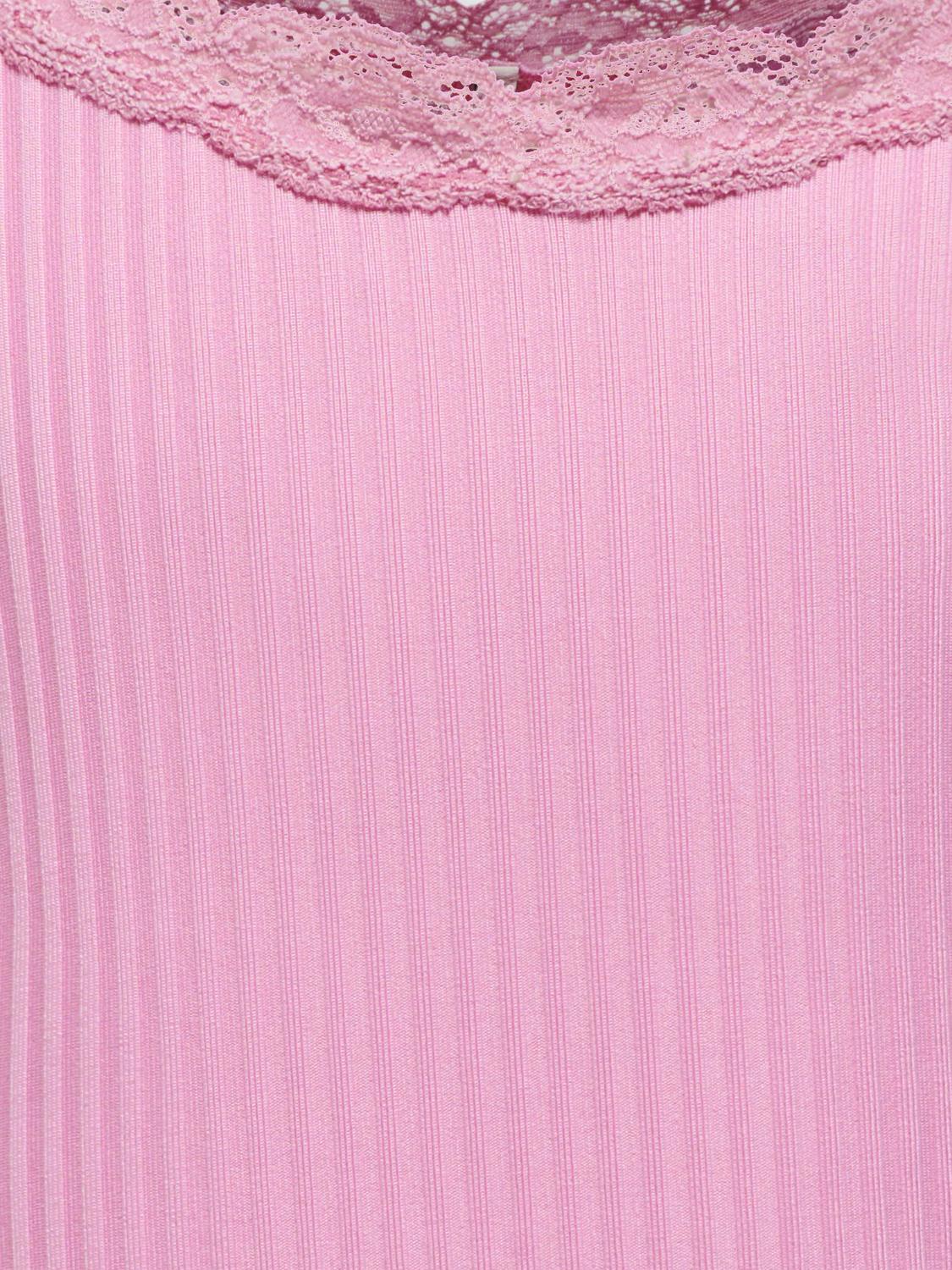 ONLY Normal geschnitten Rundhals Tank-Top -Begonia Pink - 15300004