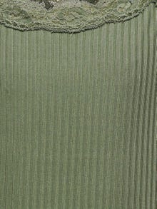ONLY Camisetas de tirantes Corte regular Cuello redondo -Olivine - 15300004