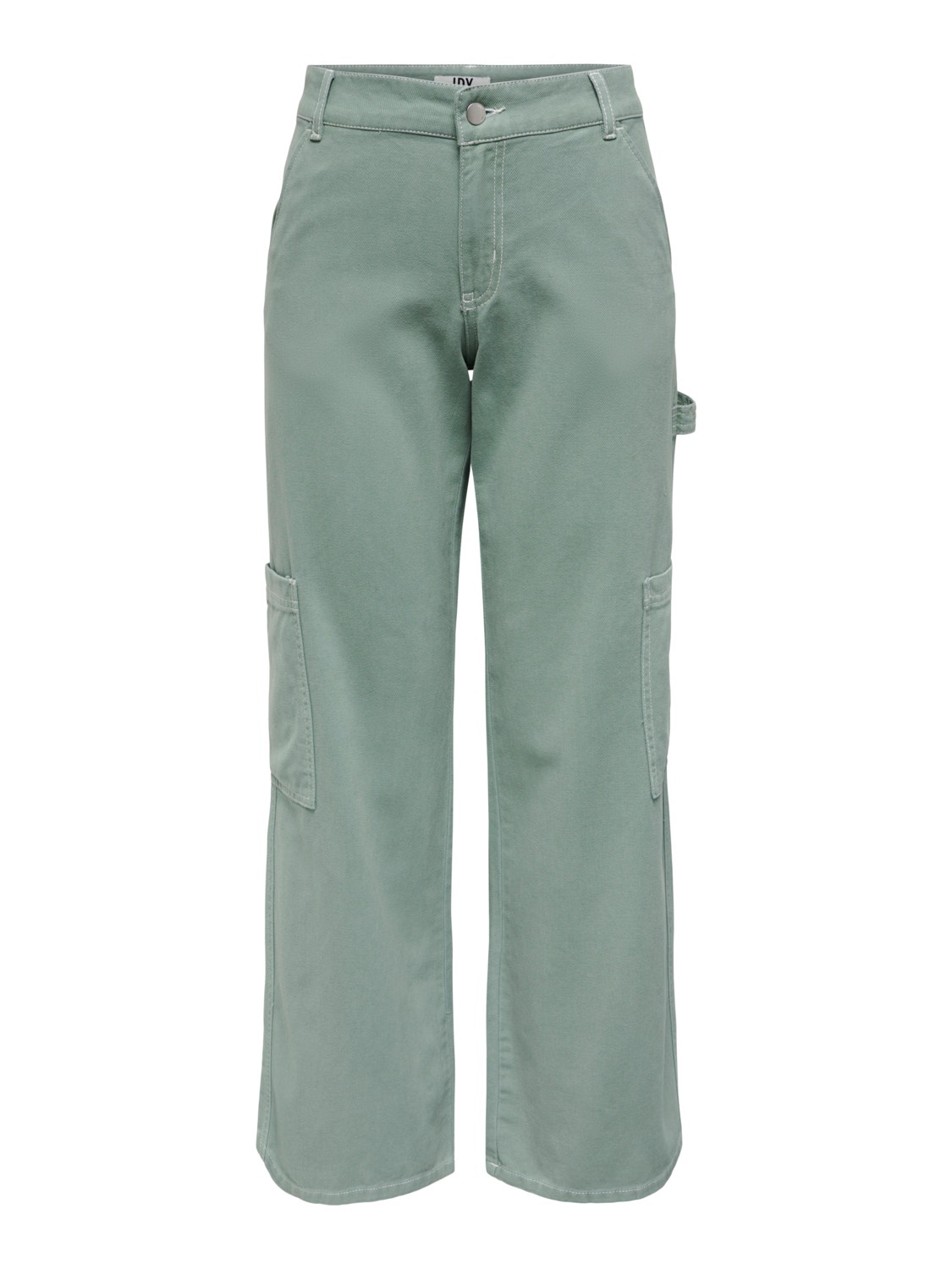 ONLY Wide pant with high waist -Chinois Green - 15300006