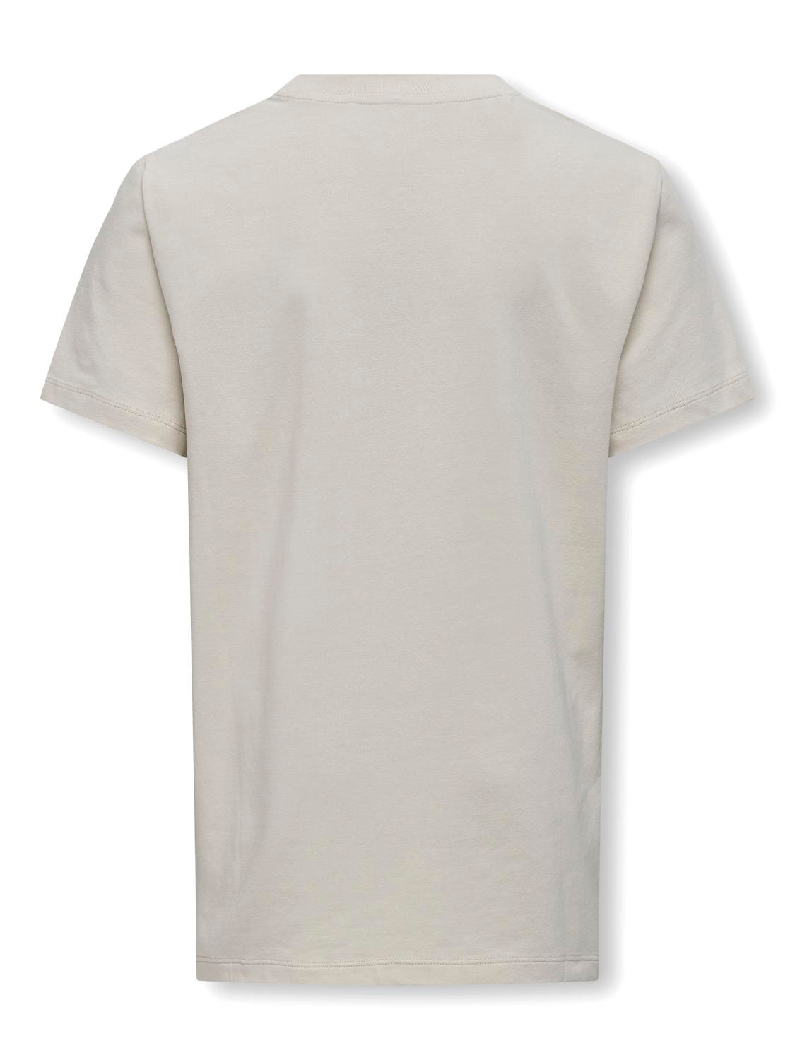 ONLY Camisetas Corte slim Cuello redondo -Pumice Stone - 15300012