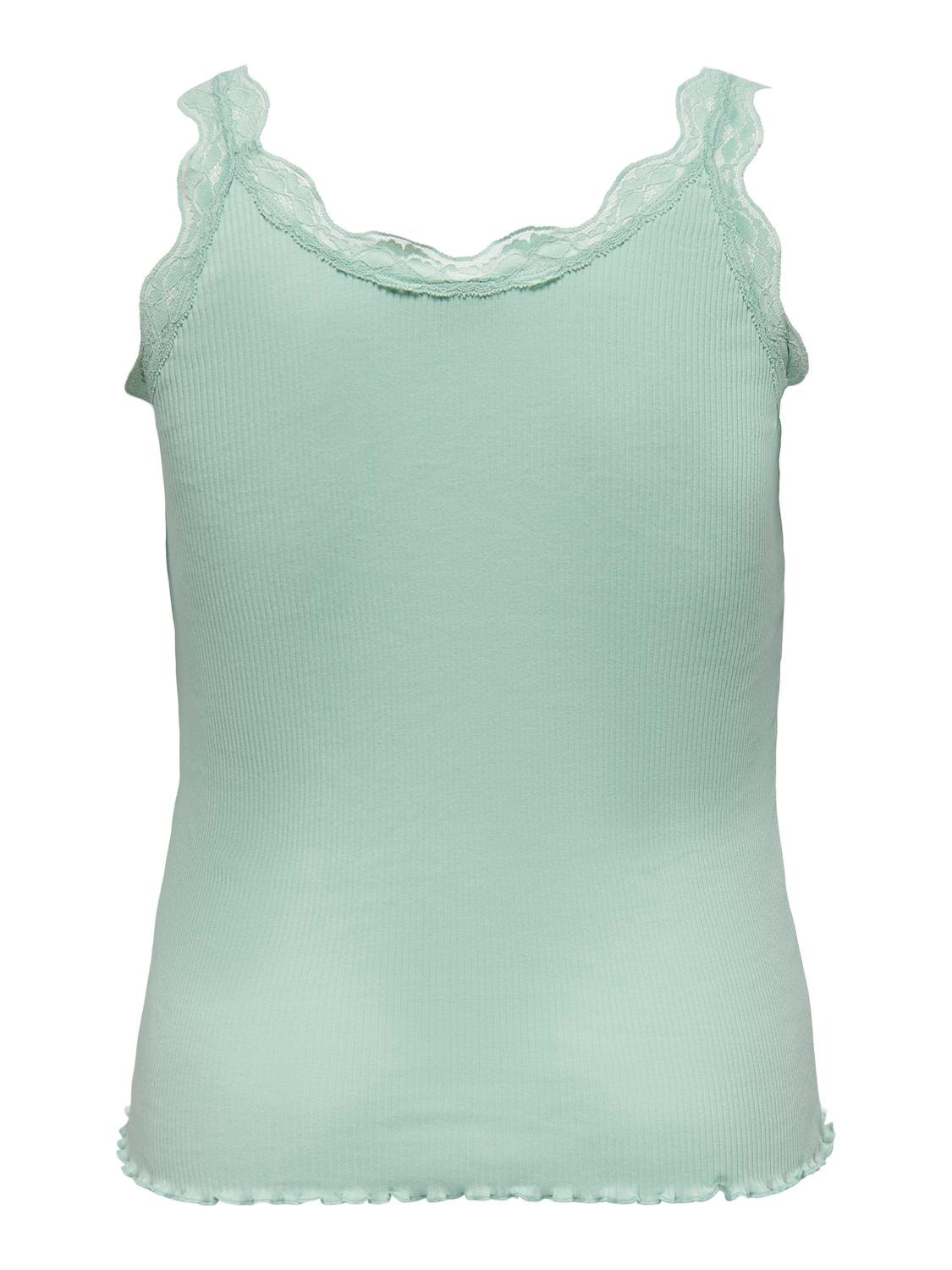 ONLY Curvy sleeveless lace top -Silt Green - 15300061