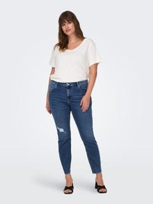 ONLY Skinny Fit Mittlere Taille Jeans -Medium Blue Denim - 15300125