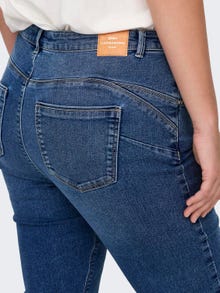 ONLY Cardaisy regular waist push up skinny ankle jeans -Medium Blue Denim - 15300125