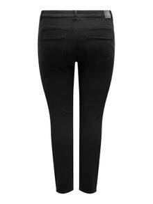 ONLY Skinny Fit Middels høy midje Jeans -Black Denim - 15300125