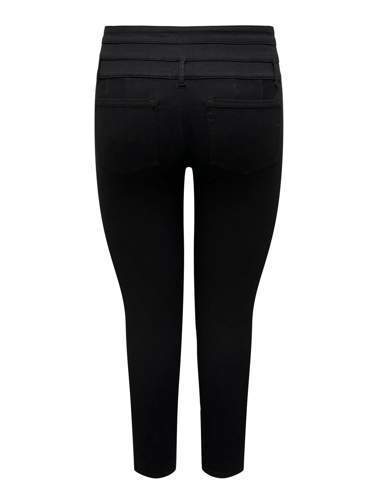 ONLY CARAUGUSTA High Waist SKINNY ANKLE Jeans -Black - 15300126