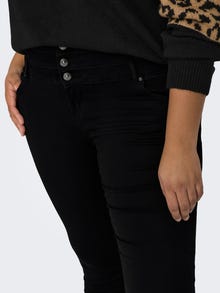 ONLY CARAUGUSTA High Waist SKINNY ANKLE Jeans -Black - 15300126
