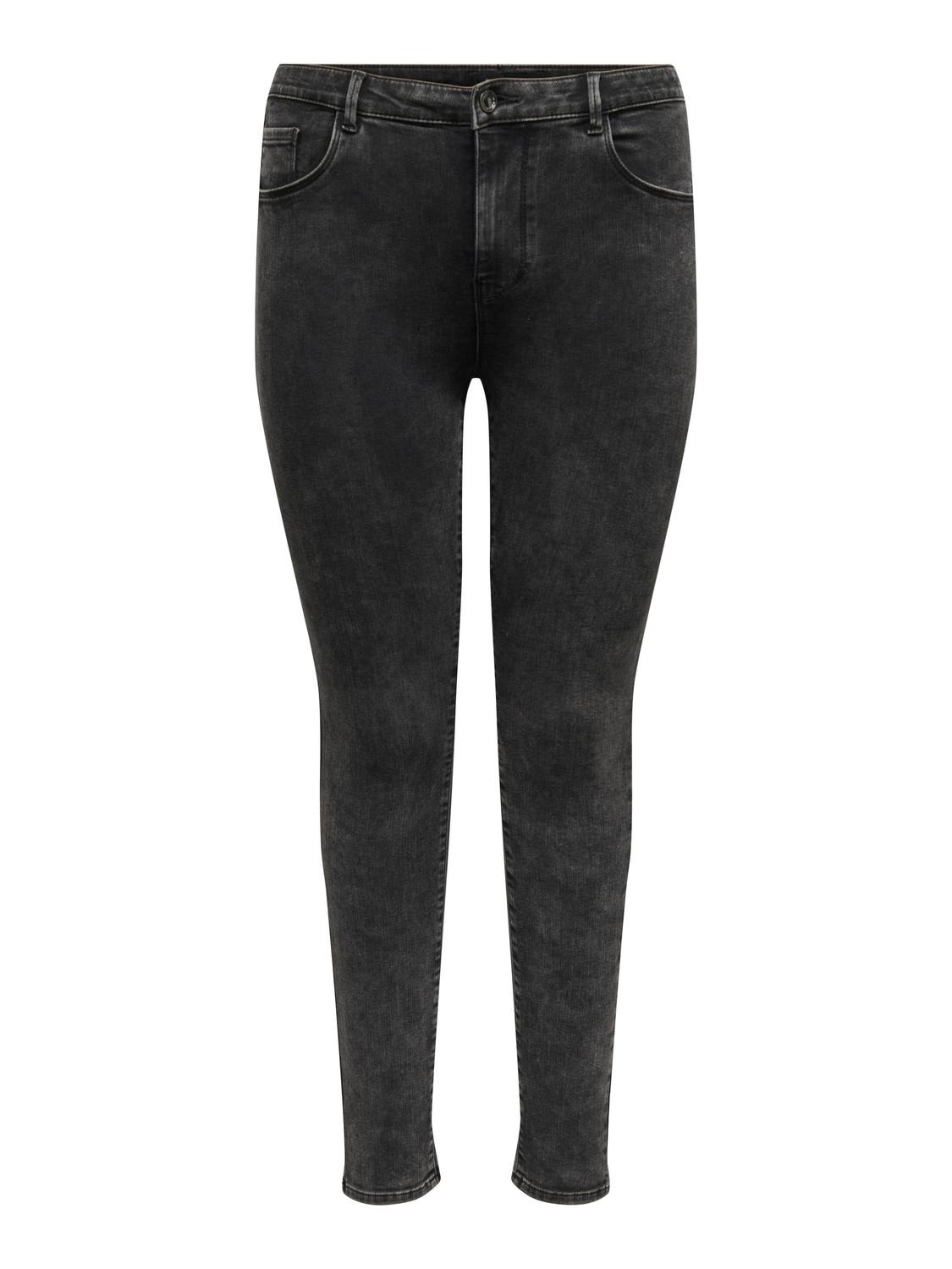 ONLY Jeans Skinny Fit Taille haute -Dark Grey Denim - 15300142