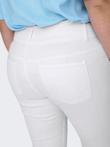 ONLY CARANNA Mid waist Skinny fit Jeans -White - 15300156