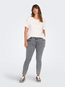 ONLY Liibuv lõige Keskmine vöökoht Teksad -Medium Grey Denim - 15300157