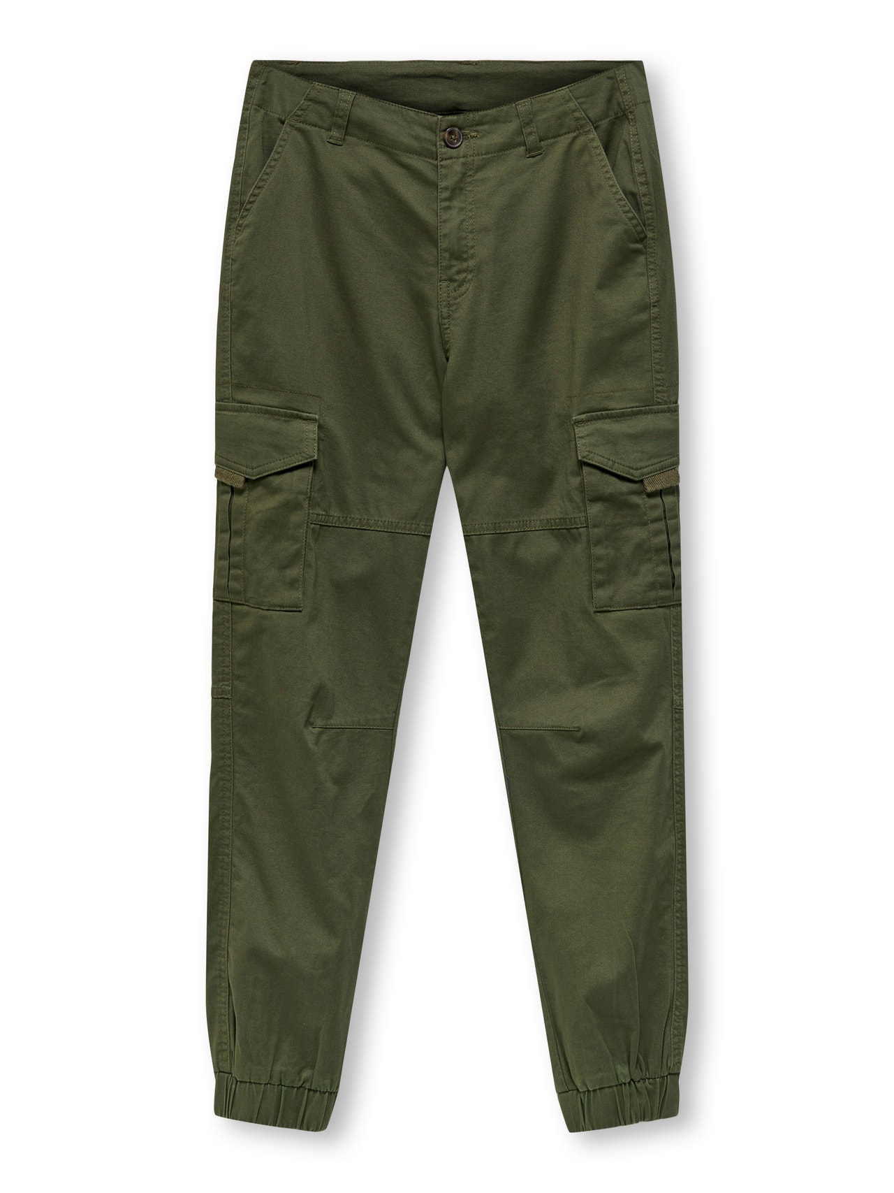 ONLY Cargo Fit Mid waist Cargo Trousers -Olive Night - 15300224