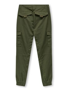 ONLY Cargo Fit Mid waist Cargo Trousers -Olive Night - 15300224