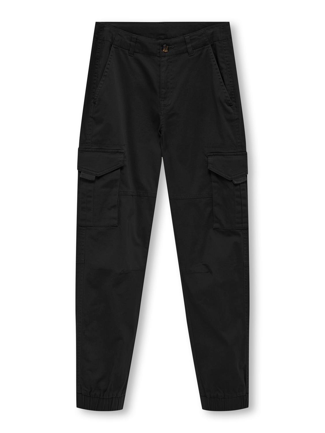 ONLY Pantalones cargo Corte cargo Cintura media -Black - 15300224