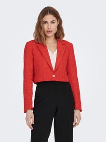 ONLY Cropped texture blazer -Red Alert - 15300251