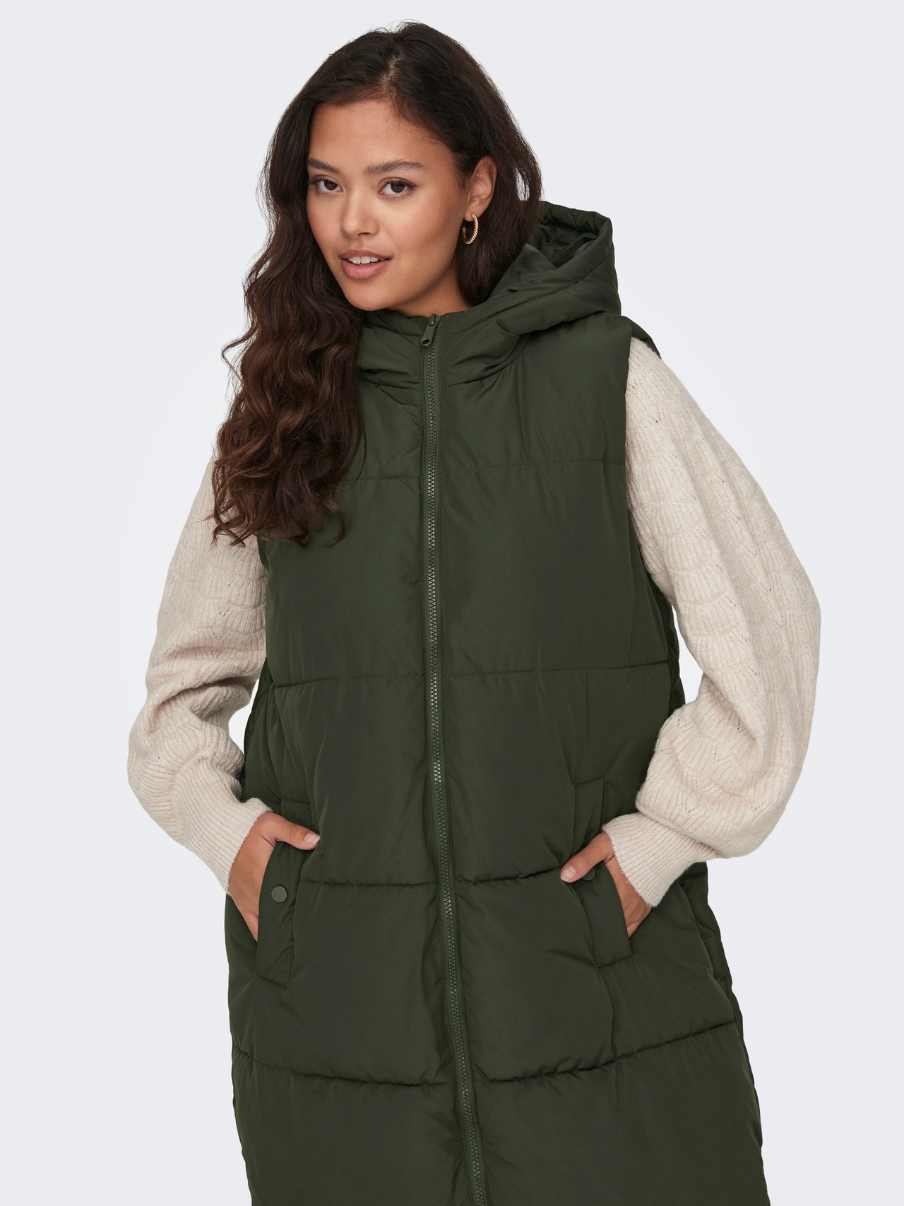 ONLY Gilets anti-froid Capuche -Forest Night - 15300253