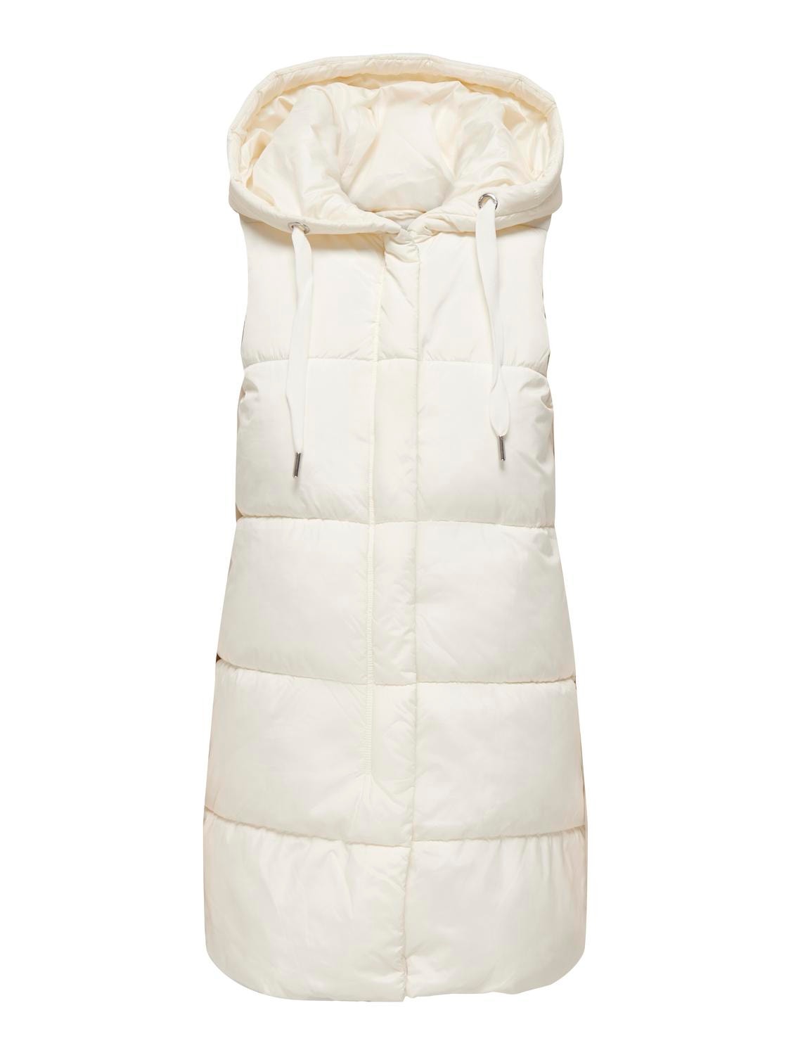 ONLY Gilets anti-froid Capuche -Cloud Dancer - 15300256
