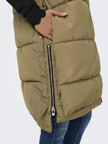 ONLY Hooded puffer vest -Otter - 15300259