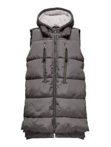 ONLY Gilets anti-froid Capuche -Plum Kitten - 15300259