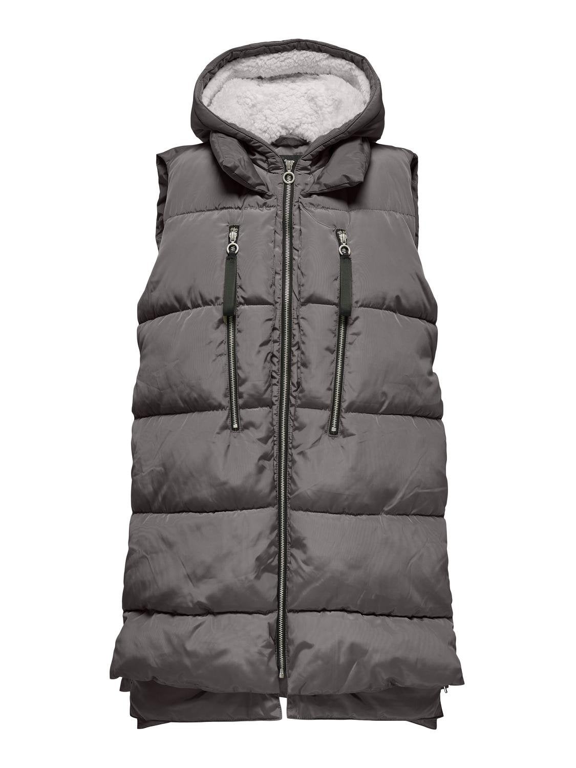 Hooded shop puffer vest