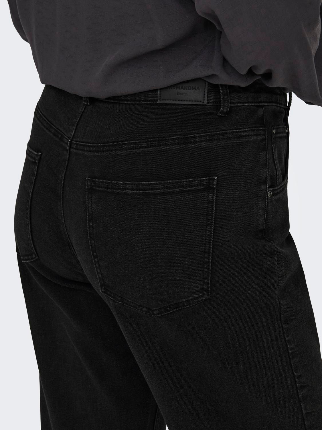 ONLY Hohe Taille Hohe Taille Jeans -Washed Black - 15300263