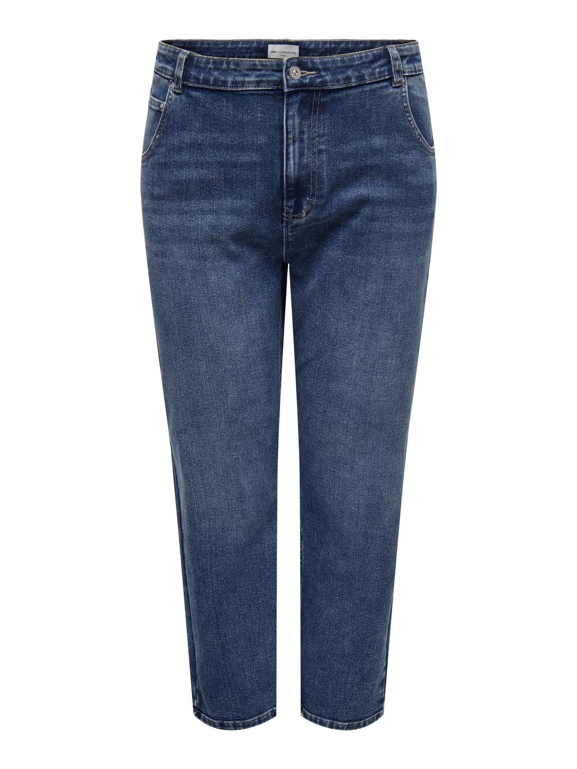 ONLY Mom Fit High waist Jeans -Medium Blue Denim - 15300263