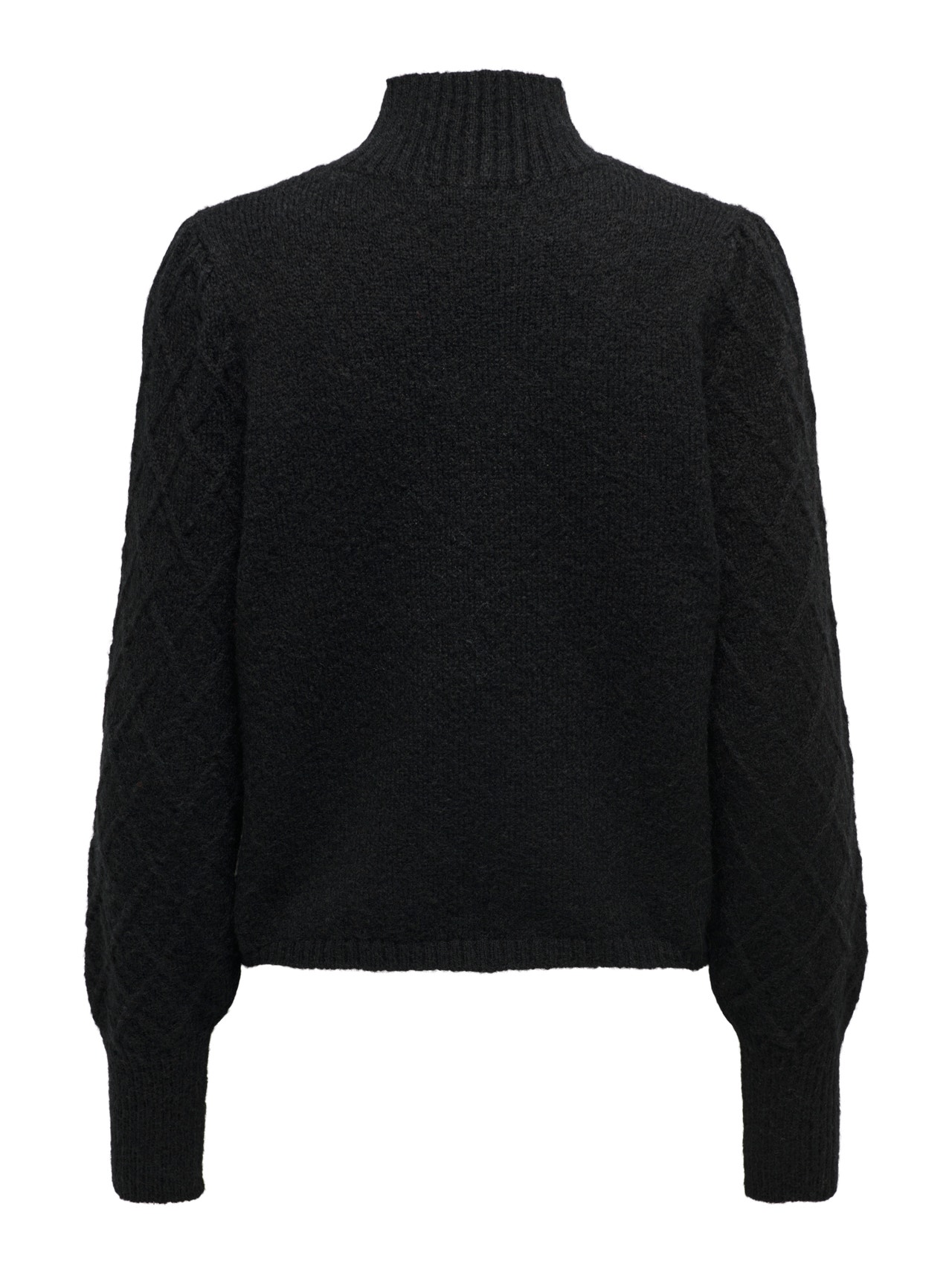 ONLY Knit pullover with high neck -Black - 15300330