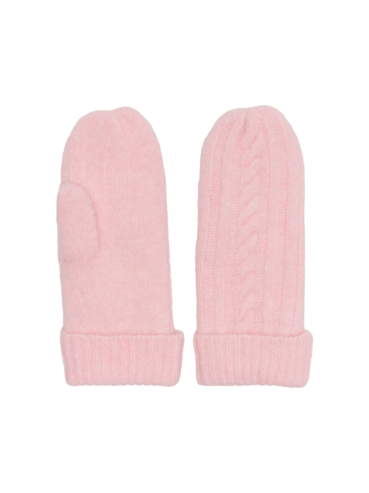 ONLY Cable knitted mittens -Rose Smoke - 15300333