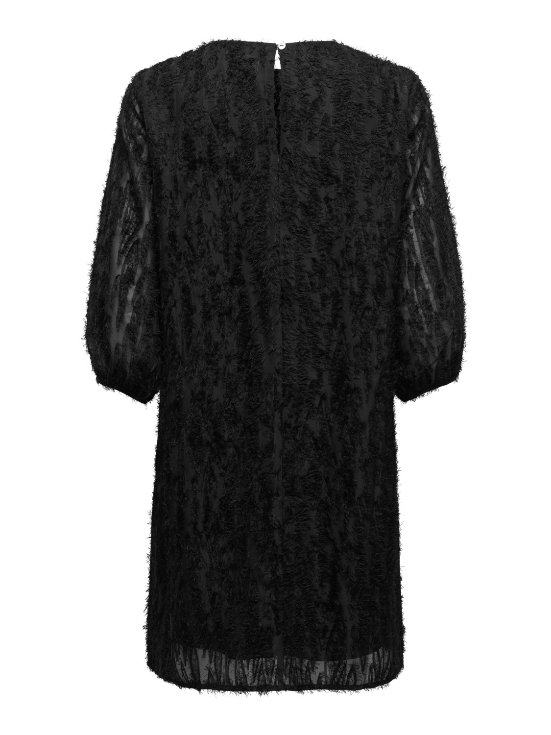 ONLY Regular fit O-hals Ballonmouwen Korte jurk -Black - 15300417