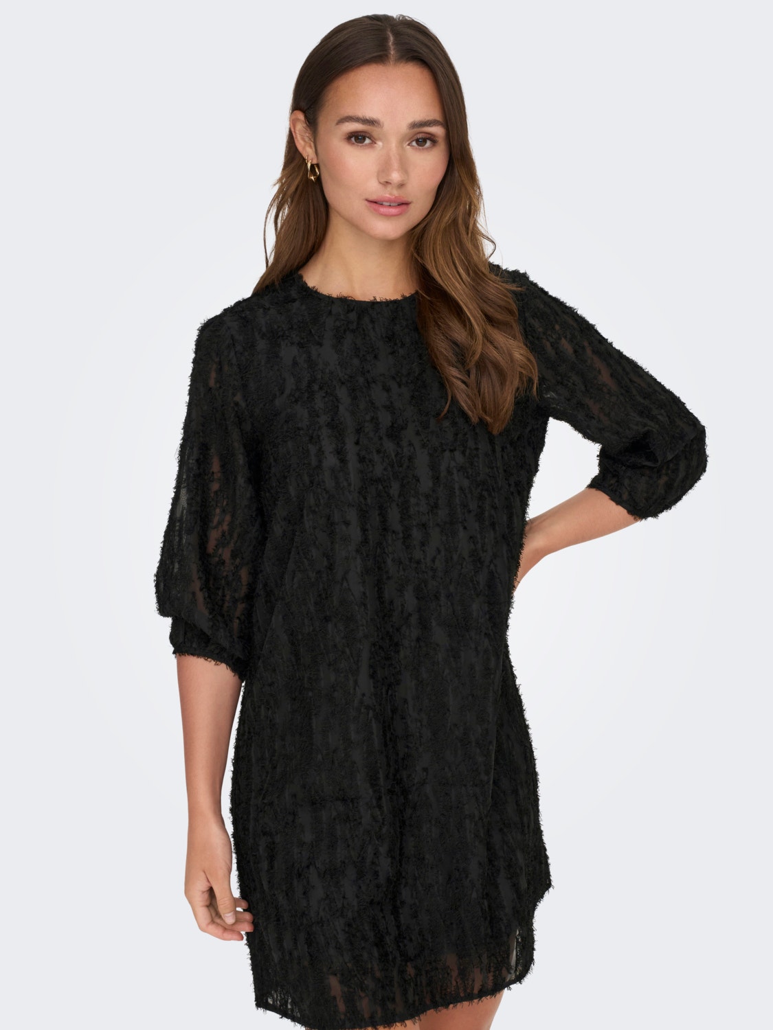 dress | sleeves Regular ONLY® | Fit Balloon Short Black O-Neck