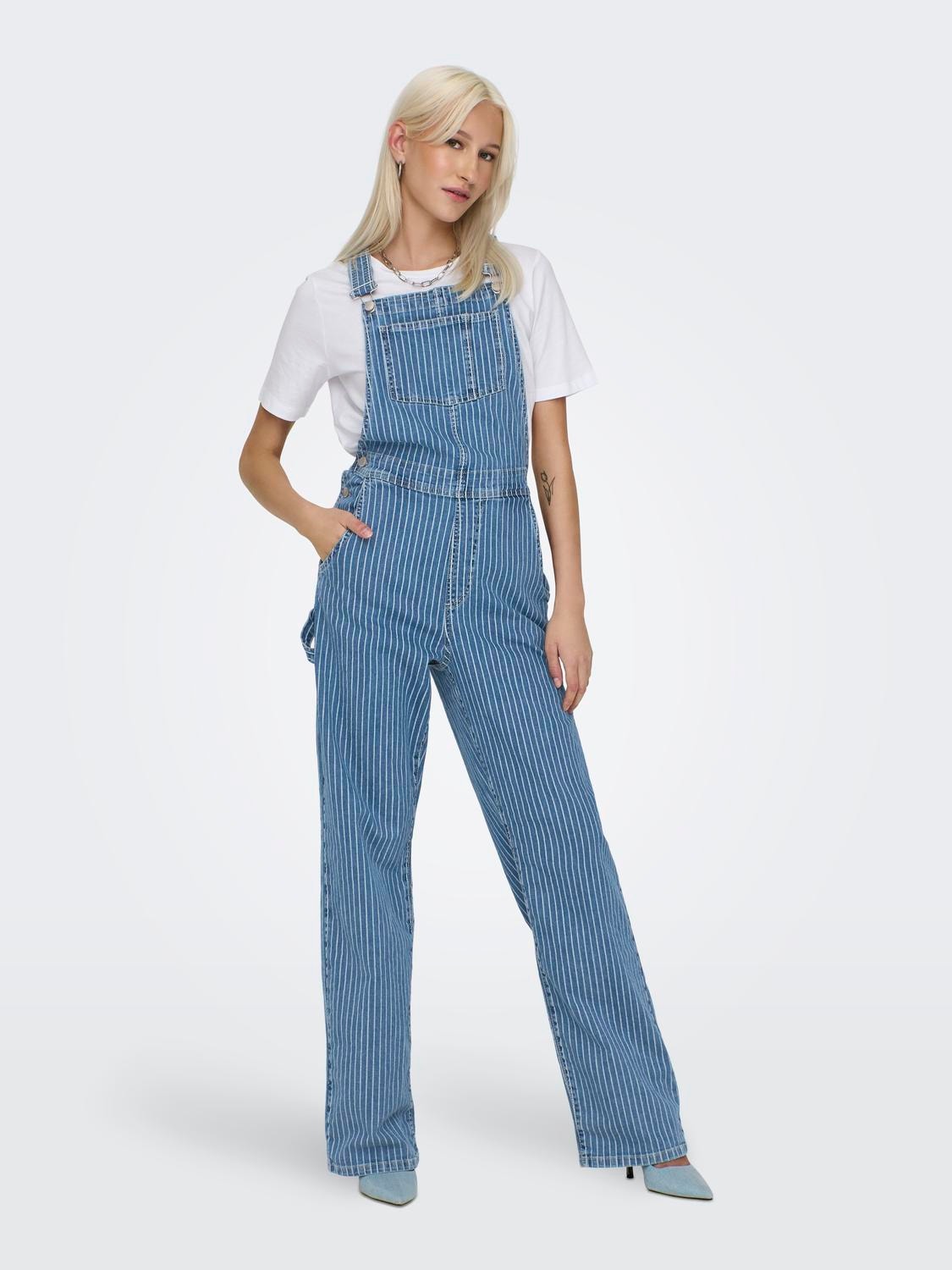 ONLY Relaxed Fit Jeans Overall -Light Blue Denim - 15300461