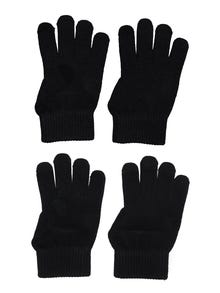 ONLY 2-pak strikkede handsker -Black - 15300504