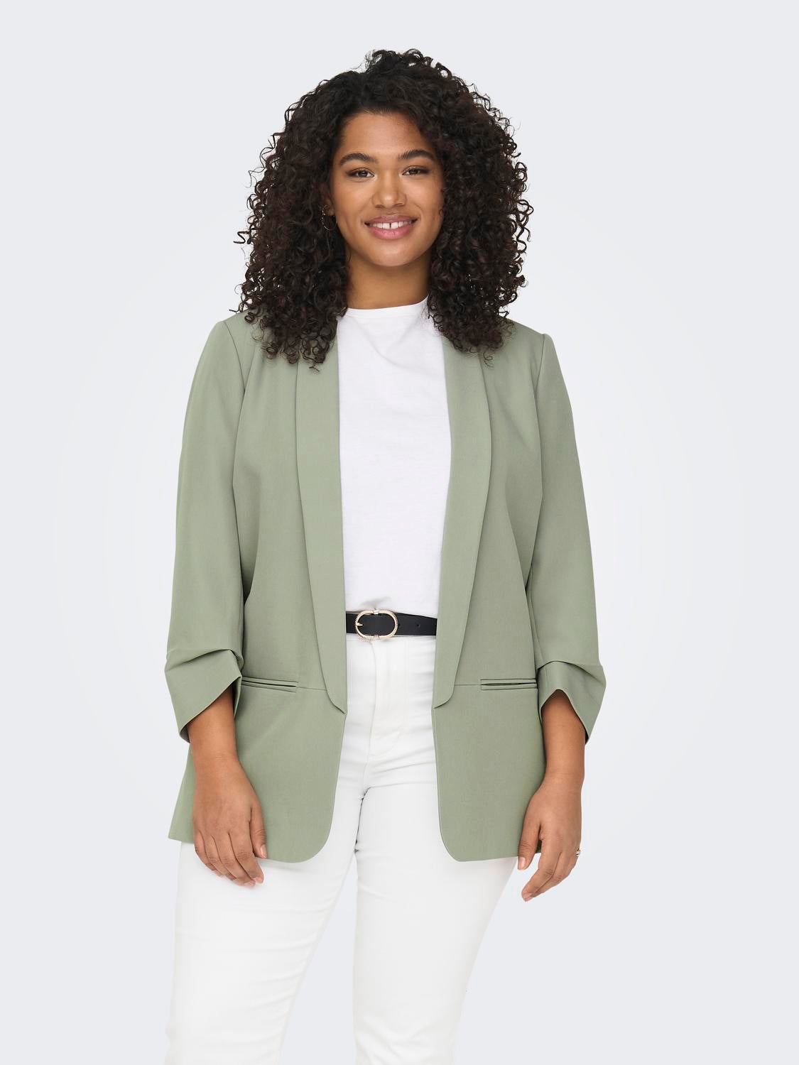 Green blazer 2024 womens plus size