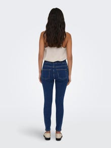 ONLY Skinny Fit Hög midja Jeans -Dark Blue Denim - 15300533