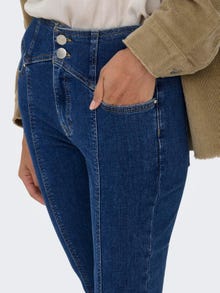 ONLY Skinny Fit High waist Jeans -Dark Blue Denim - 15300533