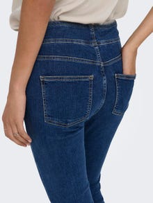 ONLY Jeans Skinny Fit Taille haute -Dark Blue Denim - 15300533