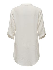 ONLY Mini shirt dress with china collar -Cloud Dancer - 15300541