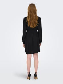 ONLY Mini dress with v-neck -Black - 15300554