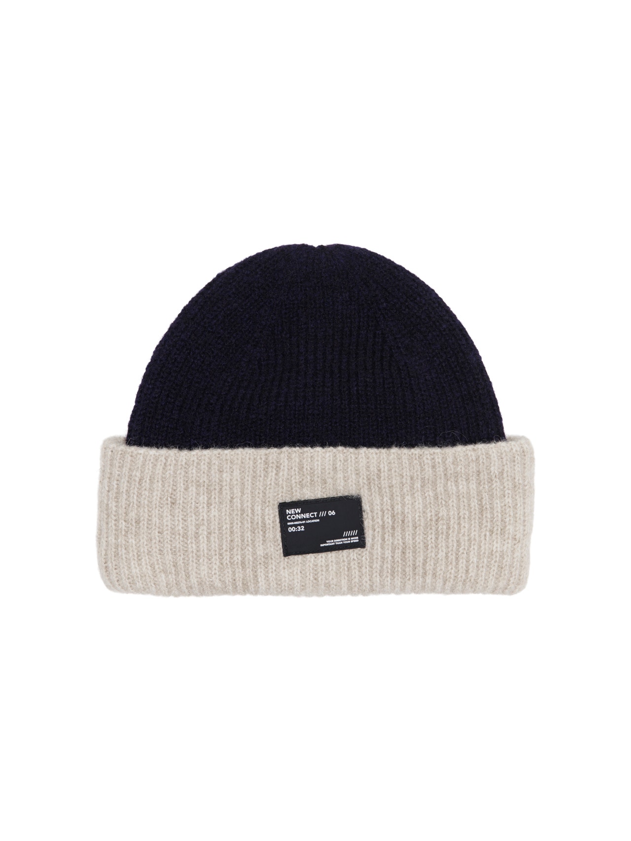 ONLY Rib knitted beanie -Peacoat - 15300572