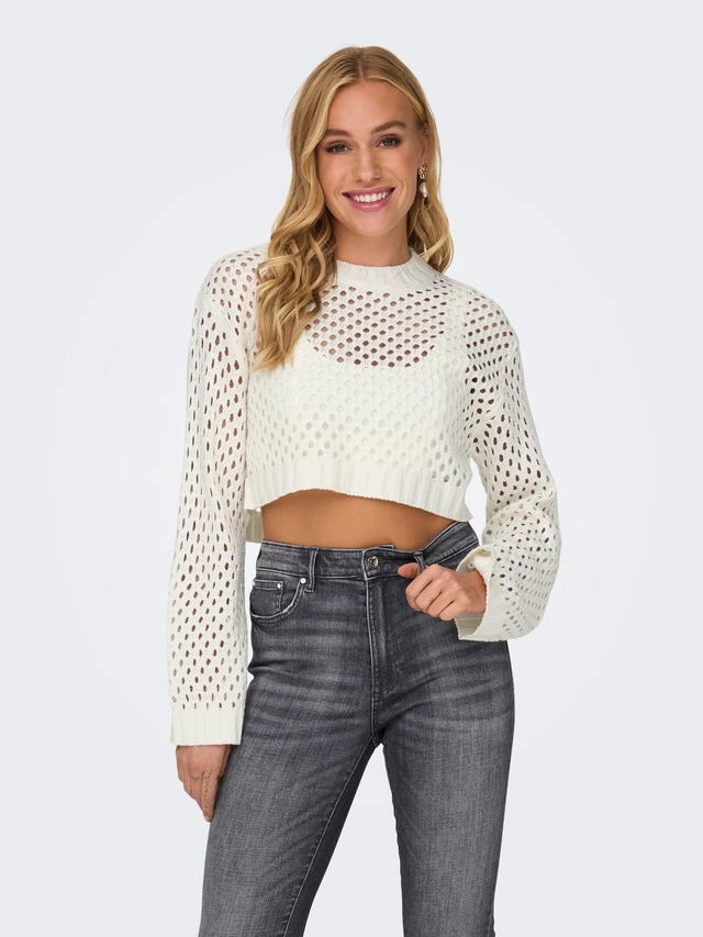 ONLY Cropped knit pullover - 15300575