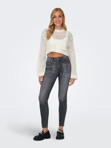 ONLY Pull-overs Regular Fit Col rond Épaules tombantes -Marshmallow - 15300575
