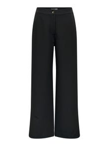 ONLY Regular Fit Mid waist Trousers -Black - 15300584