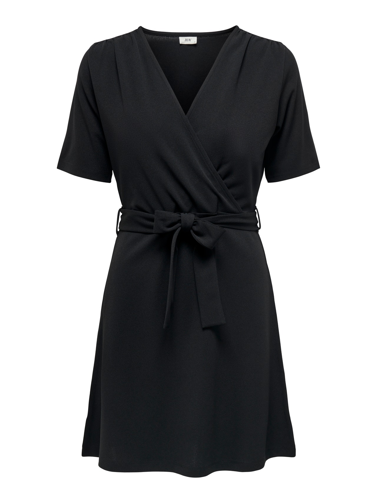ONLY mini v-hals Wrap kjole -Black - 15300588