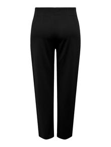 ONLY Pantalons Regular Fit Taille moyenne -Black - 15300592