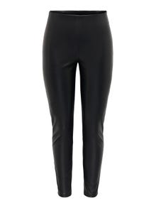 ONLY Leggings Tight Fit Taille haute Bas ajustés -Black - 15300607