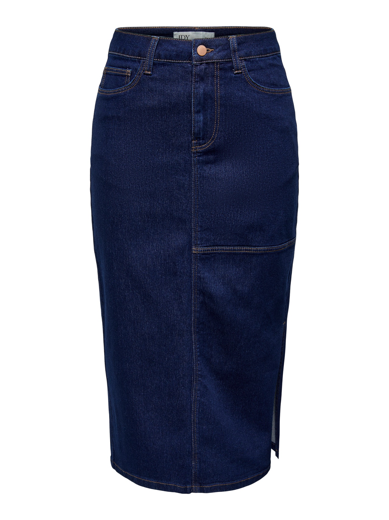ONLY Long skirt -Dark Blue Denim - 15300608